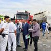مدير أمن الفيوم يتفقد موقع حادث الصحراوي الغربي