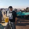 اصابة 12 عامل في انقلاب سيارة ربع نقل بطريق مطروح