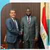 الدكتور شادي متولي وممثل دولة رواندا
