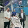 السائق فى مطار القاهرة عائد من السودان 