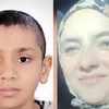 الطفل ياسين والدتة