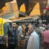 جانب من أعمال البحث وإزالة الأنقاض 