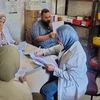 جانب من القافلة العلاجية 