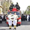 جنازة عسكرية مهيبة  للنقيب أحمد النشار بحضور القيادات الأمنية والعسكرية والتنفيذية وأبناء بورسعيد 