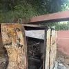 حريق محول كهرباء 