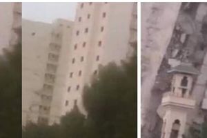 انهيار فندق في مكة