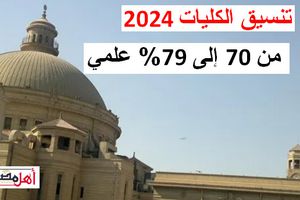  تنسيق الكليات 2024 علمي علوم 