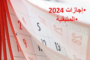 الإجازات المتبقية في 2024