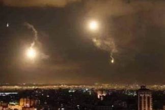 تصدي الدفاعات الجوية السورية للهجوم الإسرائيلي 