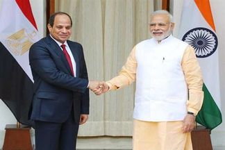 الرئيس السيسي خلال زيارة الهند