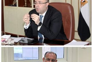 محافظ بنى سويف ومدير الإدارة العامة للمتابعة 
