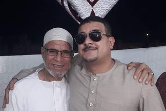 الشيخ ممدوح عامر خلال زفاف شقيقه