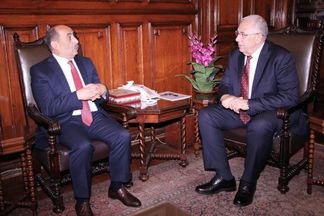 وزير الزراعة ونظيره الفلسطيني
