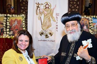 وزيرة الهجرة تشارك في الاحتفال بذكرى زيارة العائلة المقدسة إلى مصر بكنيسة أبي سرجة