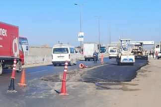 جانب من تصليح الهبوط الأرضي