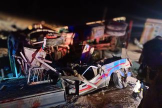 جانب من الحادث 