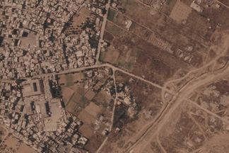 صور فضائية - اسرائيل وغزة