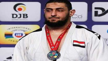  إسلام الشهابي لاعب المنتخب الوطني الأول للجودو