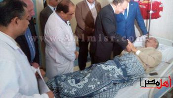 زيارة مستشفى معهد ناصر للاطمئنان على حالة المصابىن 