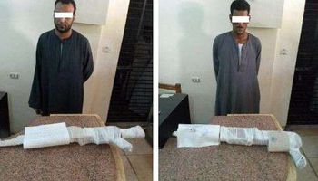 ضبط شخصين بأسوان بحوزتهما قطعتي سلاح ناري