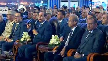 الرئيس السيسي خلال افتتاح مشروعات تنموية بدمياط