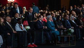 السيسي في افتتاح مسرح منتدى شباب العالم