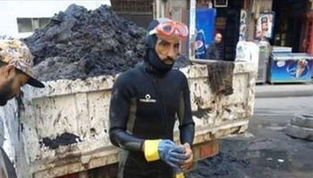 غرق "غطاس المجاري" بالاسكندرية