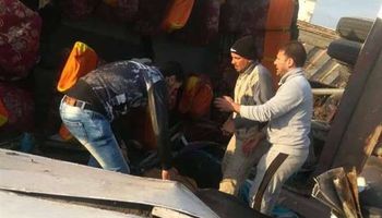 مصرع 18 شخص وإصابة 6 في حادث مروع على طريق بورسعيد