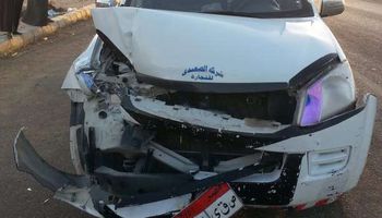 إصابة 7 أشخاص في تصادم سيارة ثلاجة مع تروسيكل بطريق "نجع حما