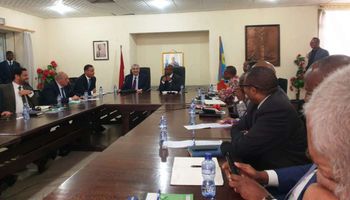 اجتماع وزير الكهرباء مع الوفد الكونغو