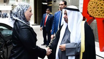 وزيرة التضامن في احتفال سفارة الكويت