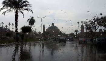 هطول أمطار خفيفة بمراكز المنيا