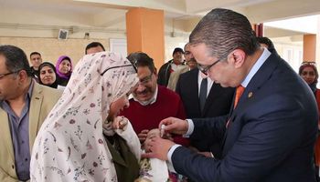 إنطلاق الحملة القومية للتطعيم ضد مرض شلل الأطفال بالفيوم