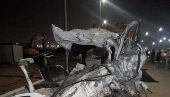 حادث طريق مطار القاهرة