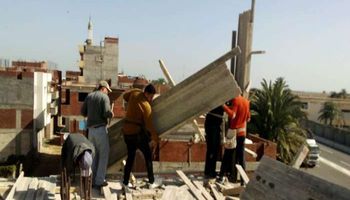 حملة إزالة فورية للبناء المخالف بالإسكندرية