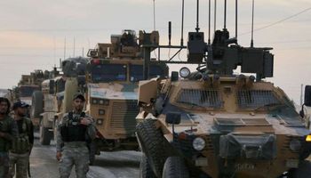 آليات وقوات تابعة للجيش التركي (AFP )