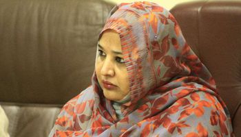 وداد بابكر، زوجة الرئيس السوداني المعزول عمر البشير (AFP )