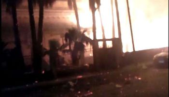 إصابة 3 أشخاص بإختناق أثر حريق بمساكن شركة المياة بدمنهور 
