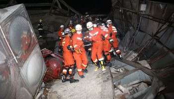 ارتفاع حصيلة ضحايا انهيار فندق الحجر الصحي لمصابي "كورونا" بالصين لـ26 قتيلا
