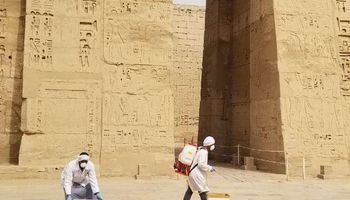تطهير الأماكن الأثرية في صعيد مصر