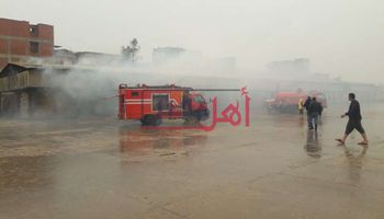 حريق بشونة اقماح السنطة 