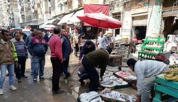 حملة علي سوق الميدان بالإسكندرية للحد من انتشار كورونا
