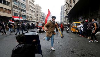 مظاهرات في العاصمة العراقية بغداد (Reuters )
