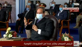 السيسي في افتتاح مشروعات قناة السويس 