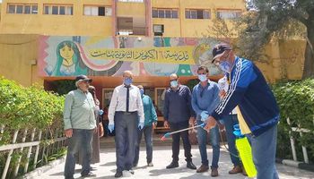 تعقيم و تطهير مدارس لجان الثانوية العامة ببورسعيد