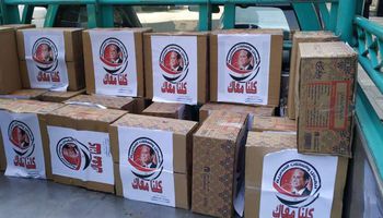 توزيع شنط وكراتين رمضان علي المحتاجين بالإسكندرية