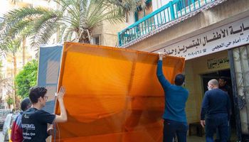 فريق "إناكتس جامعة الإسكندرية" يصنع بوابة تعقيم