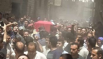 تشييع جثمان شهيد المنيا الثاني علاء عماد