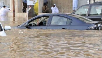 أمطار غزيرة في الإمارات 