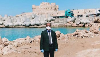 إنجاز 40 % من مشروع حماية الشواطئ حول قلعة قايتباى بالإسكندرية